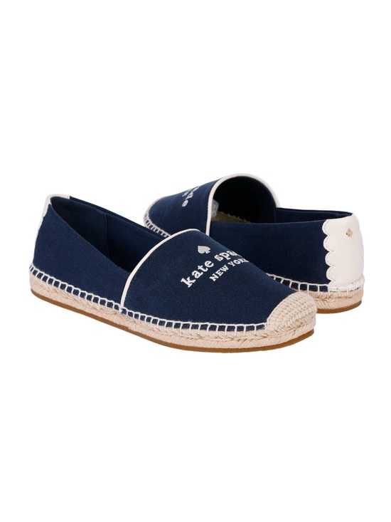 kate spade Shoes - Kate Spade New York Navy Canvas Espadrille Flats Women’s Slip On Shoes